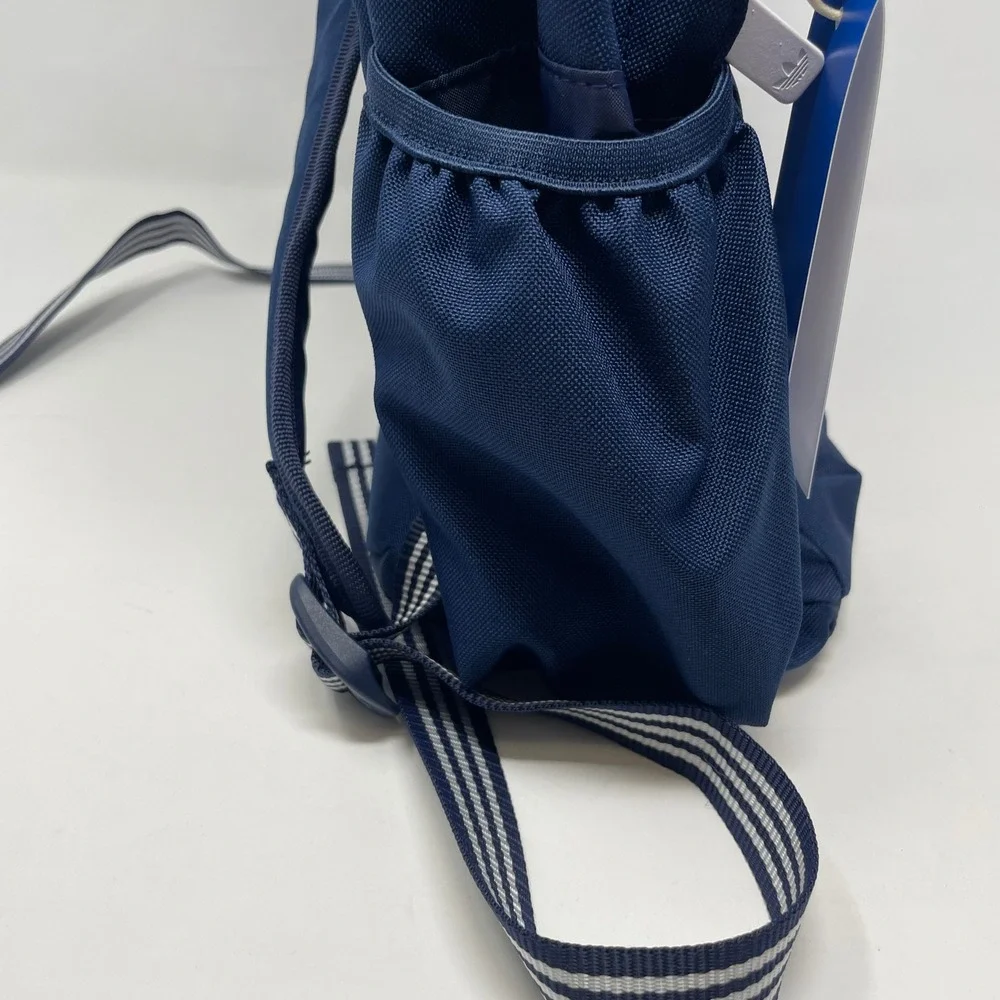 Adidas Originals CL Backpack Night Indigo Blue Trefoil Logo KQ6391 School NEW